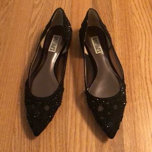 Badgley Mishka Black Flats